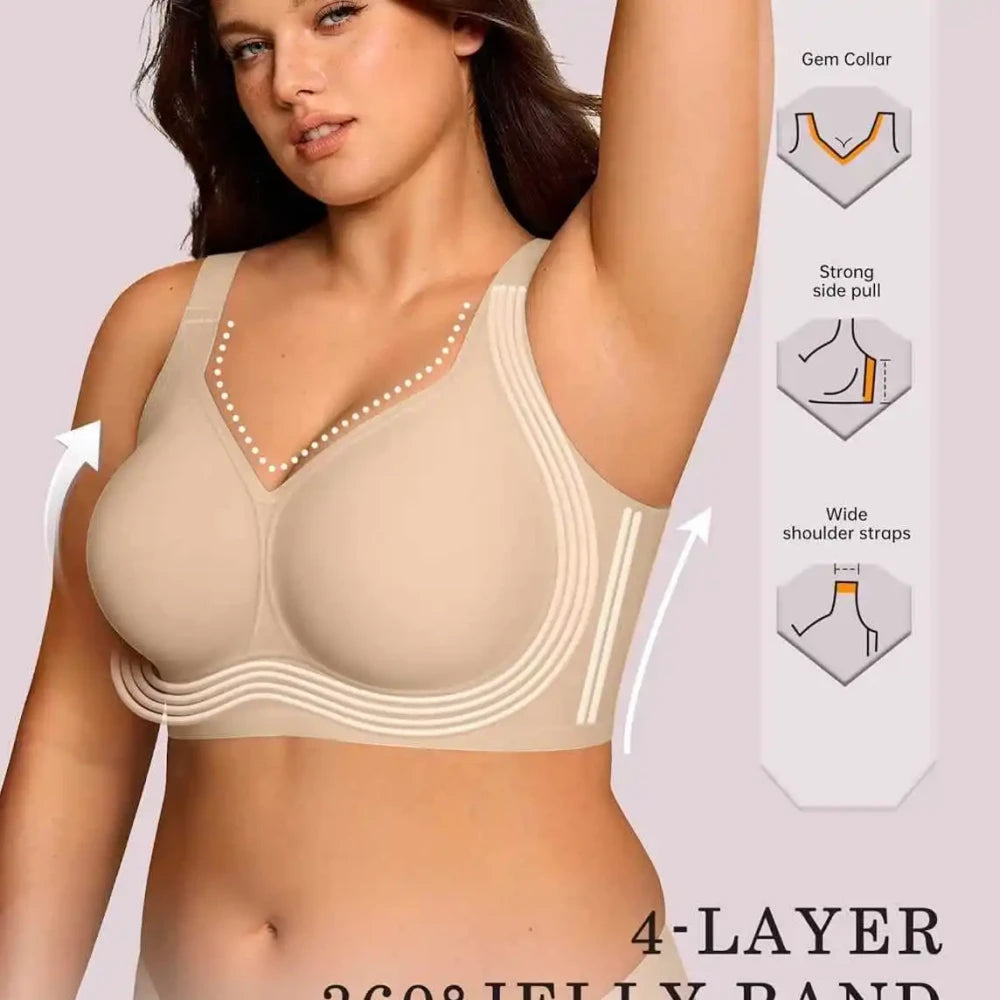 Seamless Wireless Support Bra