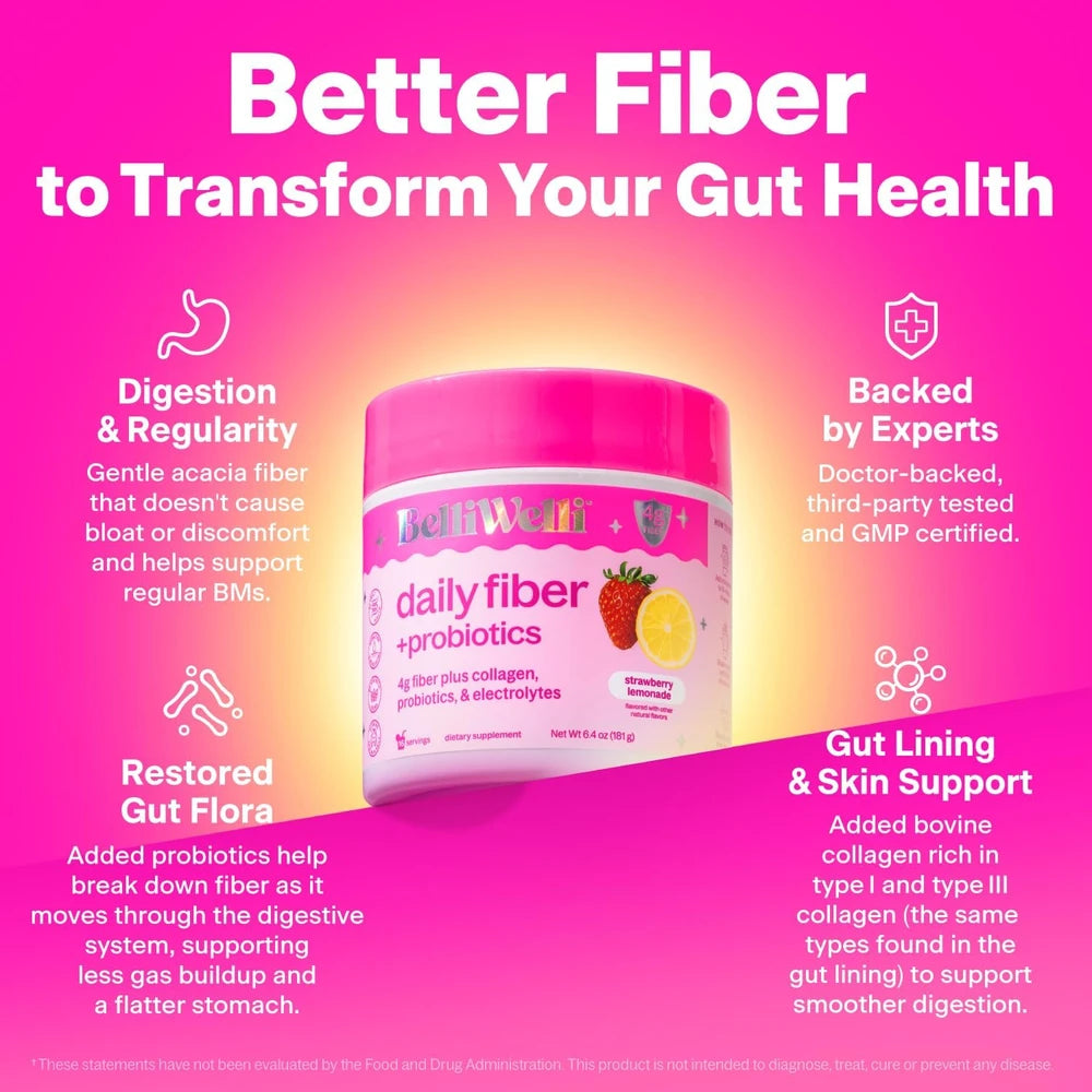 BelliWelli Organic Acacia Fiber Supplement