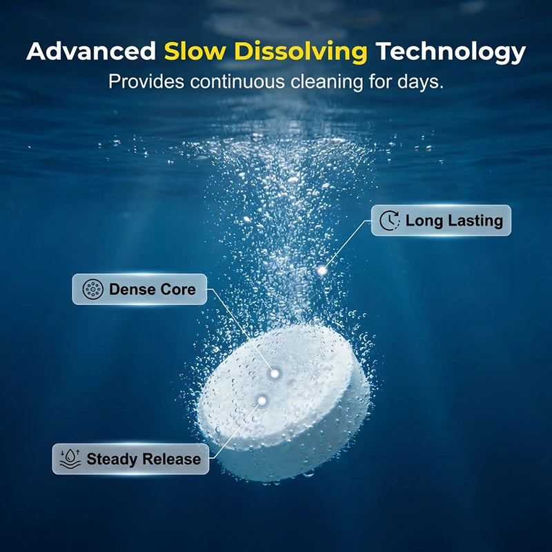 Effervescent Pool Cleaning Tablets