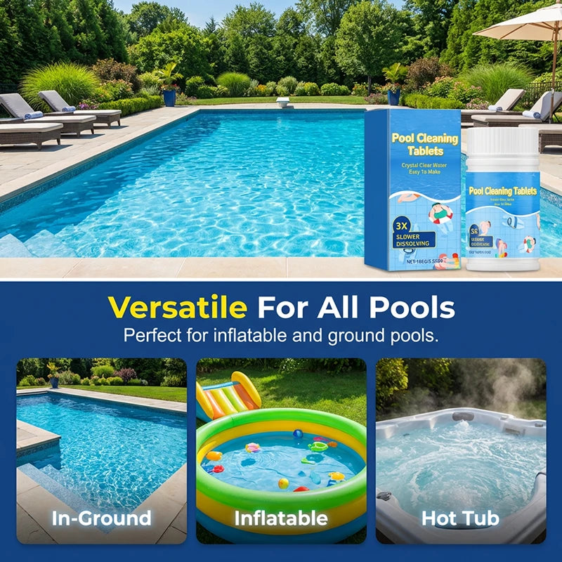 Effervescent Pool Cleaning Tablets