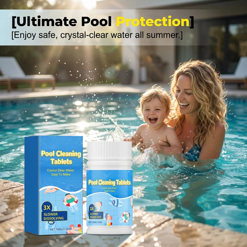 Effervescent Pool Cleaning Tablets