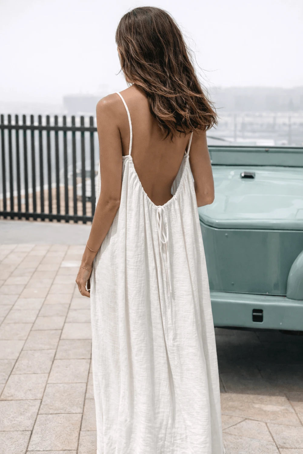 Adjustable Backless Maxi Dress