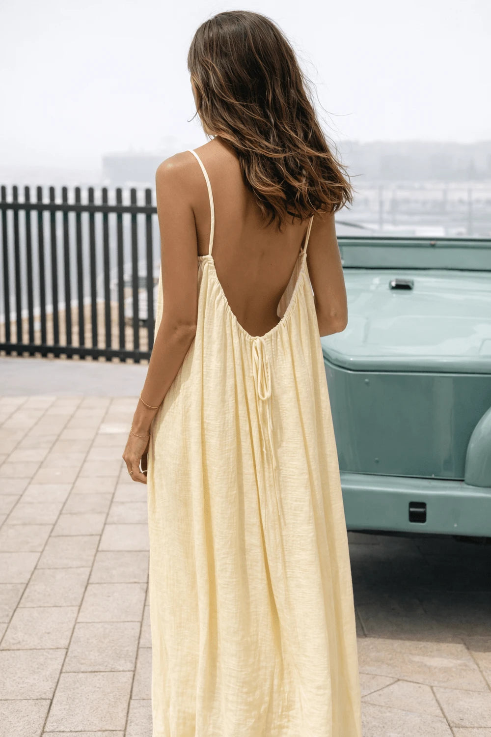 Adjustable Backless Maxi Dress